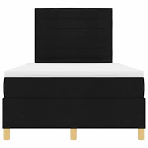 LED box pružinová postel s matrací Černá 120 x 200 cm textil - obrázek 8