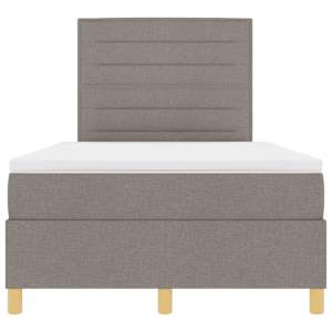 LED box pružinová postel s matrací Taupe 120 x 200 cm textil - obrázek 8