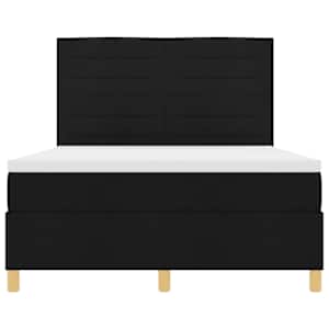LED box pružinová postel s matrací Černá 140 x 190 cm textil - obrázek 8