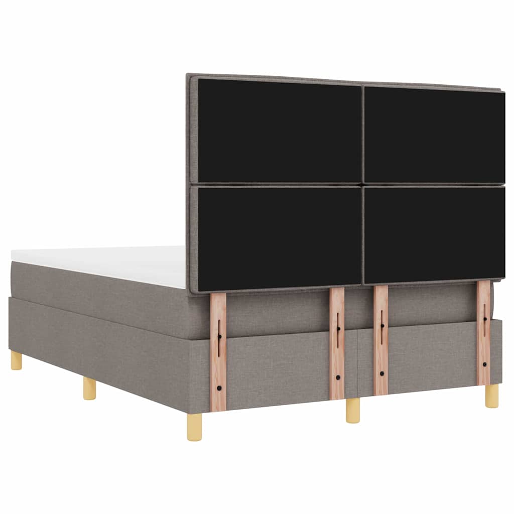 LED box pružinová postel s matrací Taupe 140 x 190 cm textil - obrázek 10