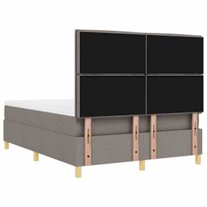 LED box pružinová postel s matrací Taupe 140 x 190 cm textil - obrázek 10