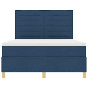 LED box pružinová postel s matrací Modrá 140 x 190 cm textil - obrázek 8