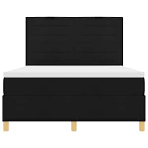 LED box pružinová postel s matrací Černá 140 x 200 cm textil - obrázek 8