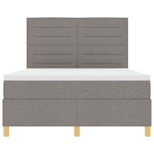 LED box pružinová postel s matrací Taupe 160 x 200 cm textil - obrázek 8