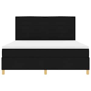 LED box pružinová postel s matrací Černá 180 x 200 cm textil - obrázek 8