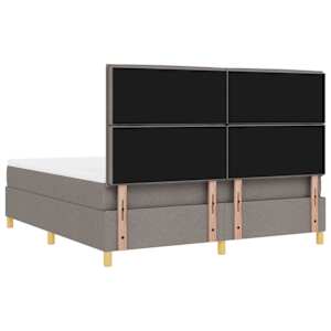 LED box pružinová postel s matrací Taupe 180 x 200 cm textil - obrázek 10