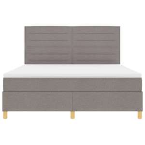 LED box pružinová postel s matrací Taupe 180 x 200 cm textil - obrázek 8
