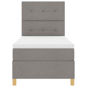 LED box pružinová postel s čelo Taupe 80 x 200 cm textil - obrázek 8