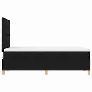 LED box pružinová postel s matrací Černá 120 x 190 cm textil - obrázek 9