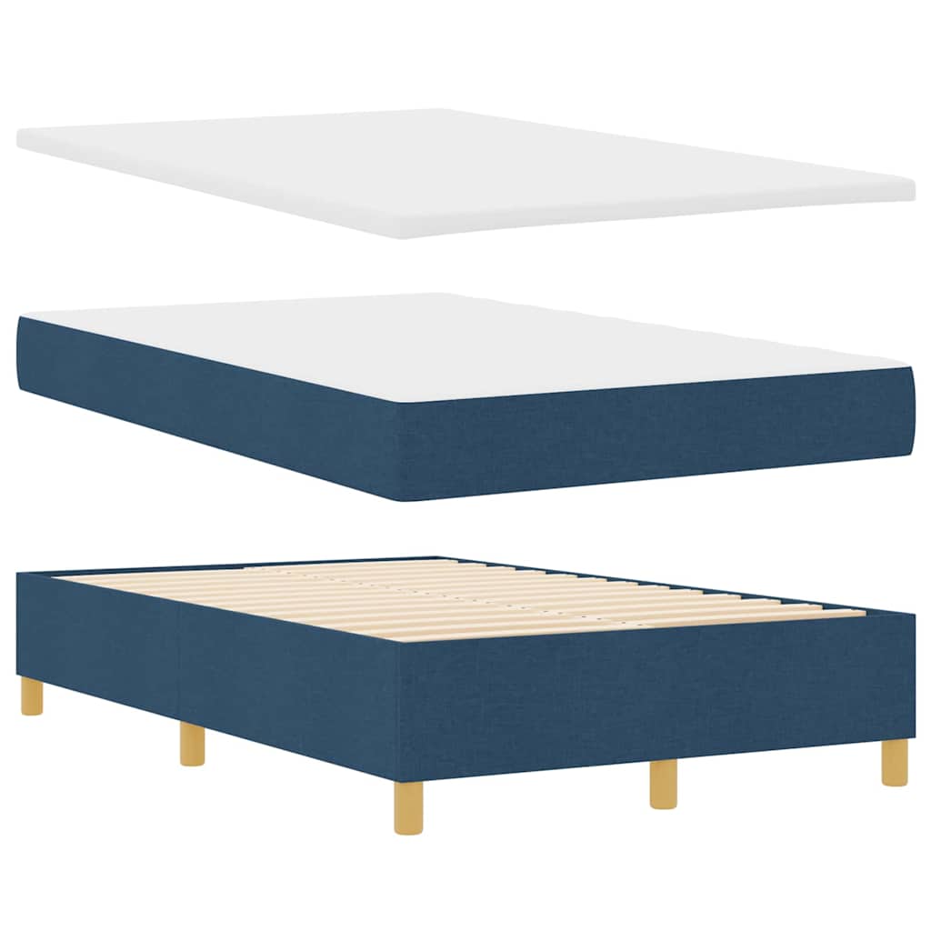 LED box pružinová postel s matrací Modrá 120 x 190 cm textil - obrázek 7