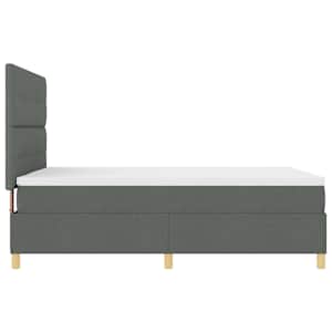 LED box pružinová postel s čelo Tmavě šedá 160 x 200 cm textil - obrázek 9