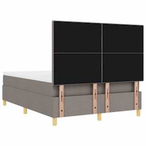 LED box pružinová postel s matrací Taupe 160 x 200 cm textil - obrázek 10