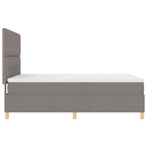 LED box pružinová postel s matrací Taupe 160 x 200 cm textil - obrázek 9