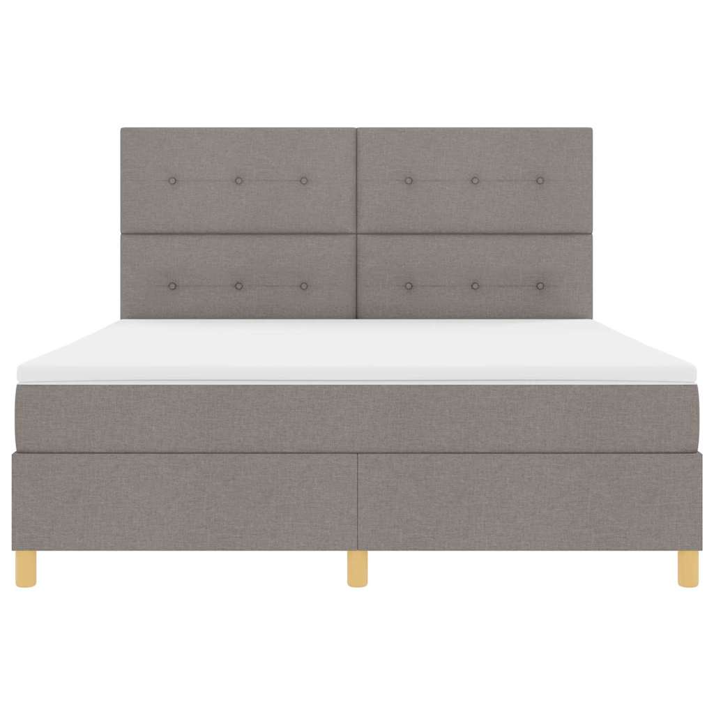 LED box pružinová postel s matrací Taupe 180 x 200 cm textil - obrázek 8