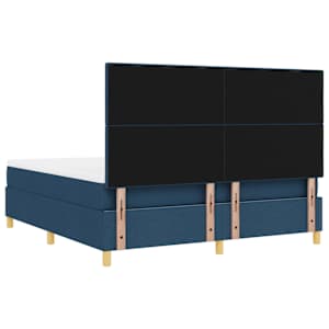 LED box pružinová postel s čelo Modrá 180 x 200 cm textil - obrázek 10
