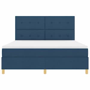 LED box pružinová postel s čelo Modrá 180 x 200 cm textil - obrázek 8