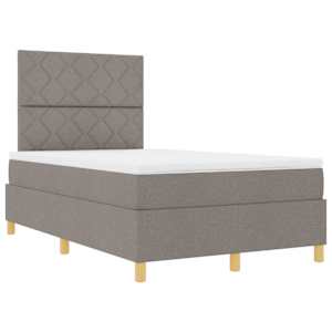 LED box pružinová postel s čelo Taupe 120 x 190 cm textil - obrázek 6