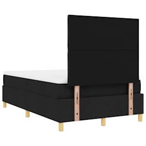 LED box pružinová postel s čelo Černá 120 x 200 cm textil - obrázek 10