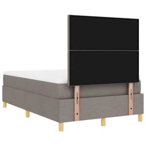 LED box pružinová postel s čelo Taupe 120 x 200 cm textil - obrázek 10