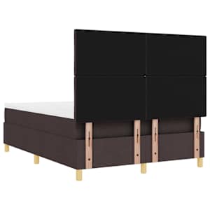 LED box pružinová postel s čelo Tmavě hnědá 160 x 200 cm textil - obrázek 10