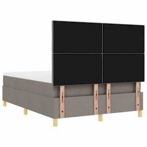 LED box pružinová postel s čelo Taupe 160 x 200 cm textil - obrázek 10