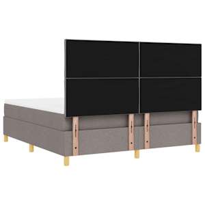 LED box pružinová postel s čelo Taupe 180 x 200 cm textil - obrázek 10