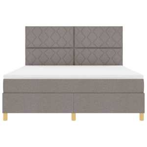 LED box pružinová postel s čelo Taupe 180 x 200 cm textil - obrázek 8
