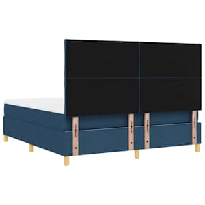 LED box pružinová postel s čelo Modrá 180 x 200 cm textil - obrázek 10