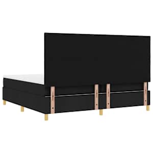 LED box pružinová postel s čelo Černá 200 x 200 cm textil - obrázek 10