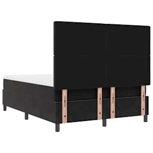 LED box pružinová postel s matrací Černý 140 x 190 cm samet - obrázek 10