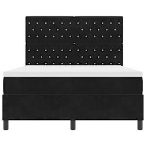 LED box pružinová postel s matrací Černý 140 x 190 cm samet - obrázek 8