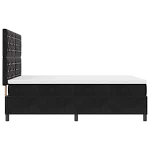 LED box pružinová postel s matrací Černý 140 x 190 cm samet - obrázek 9