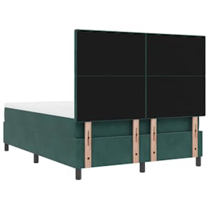 LED box pružinová postel s čelo Tmavě zelená 160 x 200 cm samet - obrázek 10