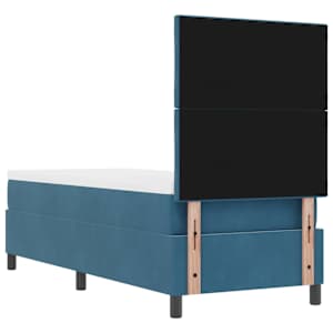 LED box pružinová postel s čelo Tmavě modrá 80 x 200 cm samet - obrázek 10