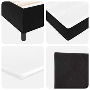 LED box pružinová postel s matrací Černý 90 x 190 cm samet - obrázek 11