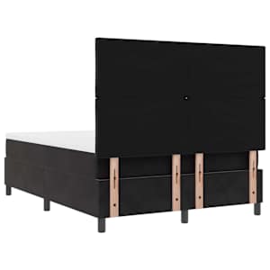 LED box pružinová postel s čelo Černý 140 x 200 cm samet - obrázek 10
