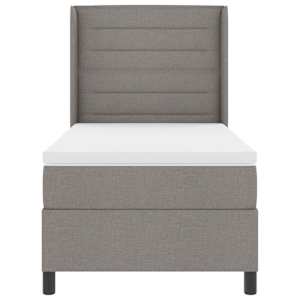 LED box pružinová postel s matrací Taupe 80 x 200 cm textil - obrázek 8