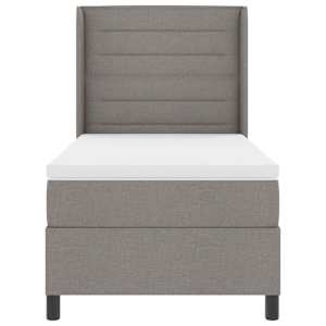 LED box pružinová postel s čelo Taupe 90 x 190 cm textil - obrázek 8