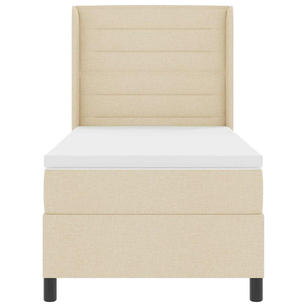 LED Box Spring Voodi madratsiga peaga cream 90 x 190 cm kangas 8 Kõik vajalik sinu aeda ja koju! LED Box Spring Voodi madratsiga peaga cream 90 x 190 cm kangas - Image 8