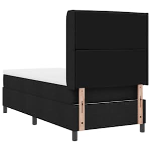 LED box pružinová postel s matrací Černá 90 x 200 cm textil - obrázek 10