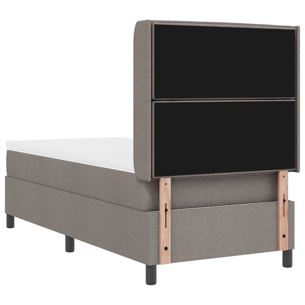 LED box pružinová postel s matrací Taupe 100 x 200 cm textil - obrázek 10