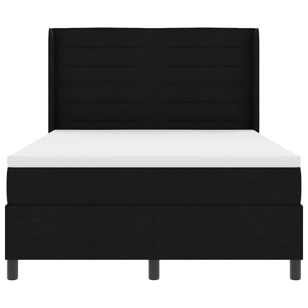 LED box pružinová postel s matrací Černá 140 x 190 cm textil - obrázek 8