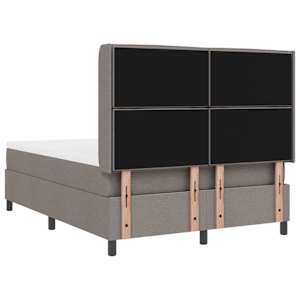 LED box pružinová postel s čelo Taupe 140 x 200 cm textil - obrázek 10