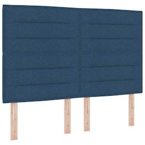 LED box pružinová postel s matrací Modrá 140 x 200 cm textil - obrázek 7