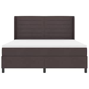 LED box pružinová postel s čelo Tmavě hnědá 180 x 200 cm textil - obrázek 8