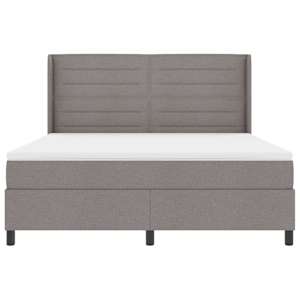 LED box pružinová postel s matrací Taupe 180 x 200 cm textil - obrázek 8