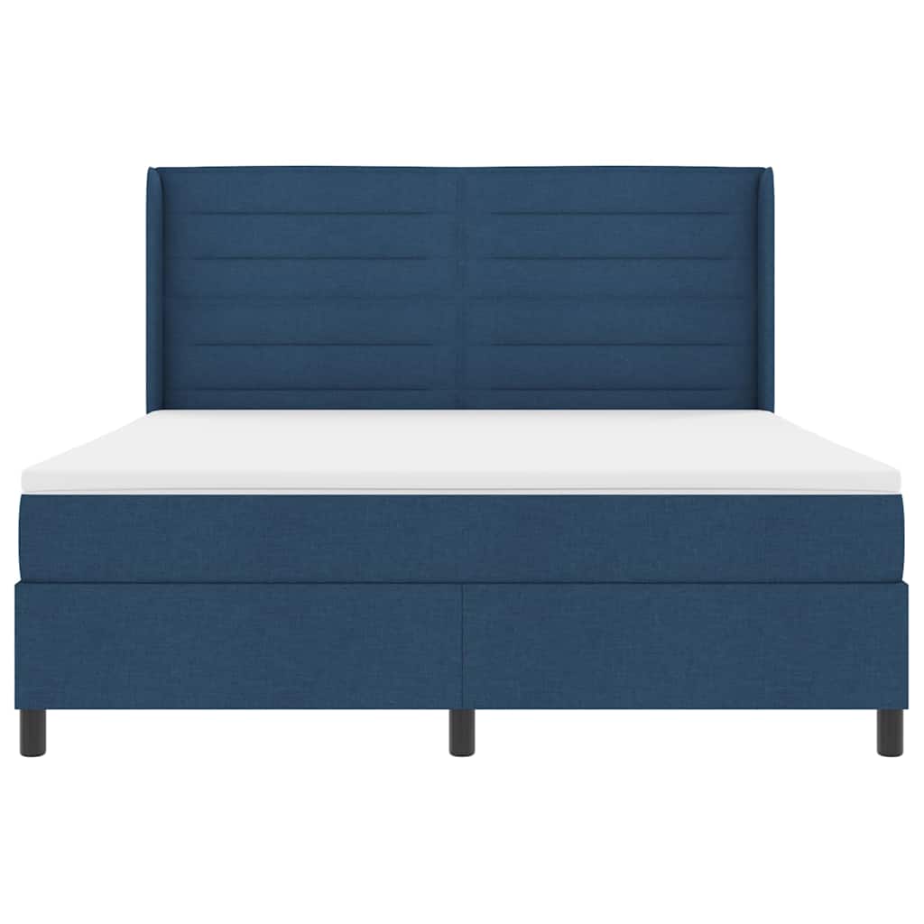 LED box pružinová postel s matrací Modrá 180 x 200 cm textil - obrázek 8
