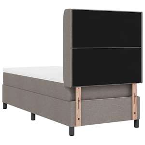 LED box pružinová postel s čelo Taupe 90 x 190 cm textil - obrázek 10