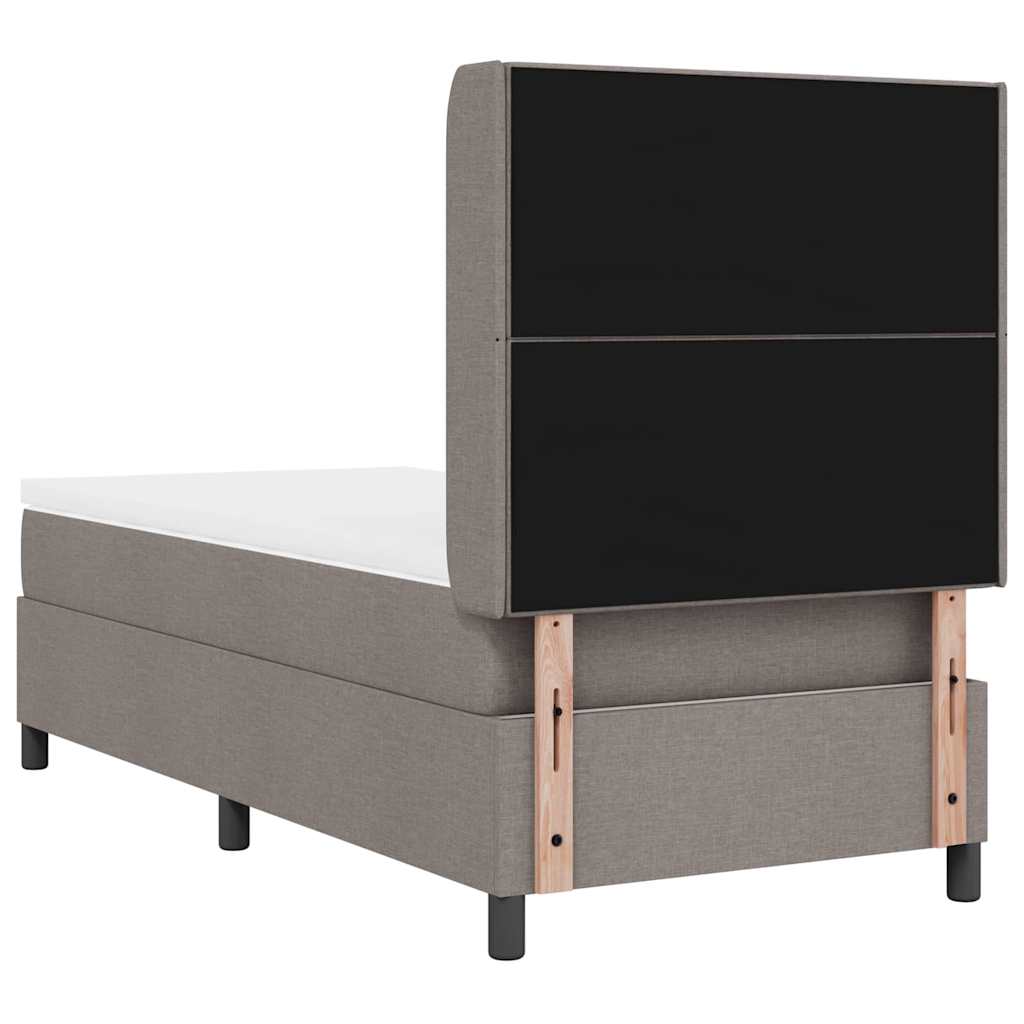 LED box pružinová postel s matrací Taupe 100 x 200 cm textil - obrázek 10