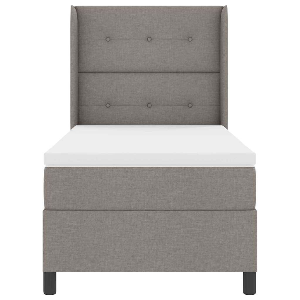 LED box pružinová postel s matrací Taupe 100 x 200 cm textil - obrázek 8